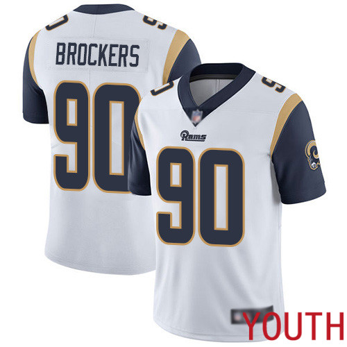 Los Angeles Rams Limited White Youth Michael Brockers Road Jersey NFL Football 90 Vapor Untouchable